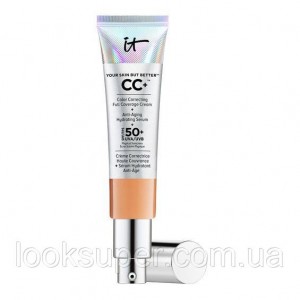 СС-крем It Cosmetics Your Skin But Better™ CC+ Cream with SPF 50+.TAN.