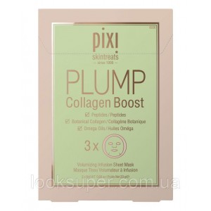 Тканевая маска PIXI  PLUMP Collagen Boost Volumizing Infusion Sheet Mask ( 3 x 23g )