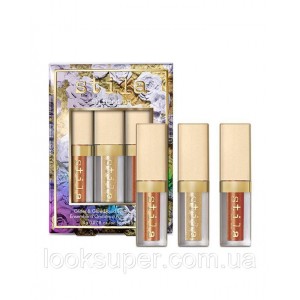 Набор глиттерных теней Stila Glitter & Glow Liquid Eyeshadow Set - All fired up