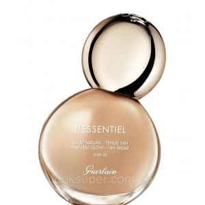 Тональная основа с эффектом сияния Guerlain L’Essentiel Natural Glow Foundation 16h Wear SPF 20  28 оттенков 