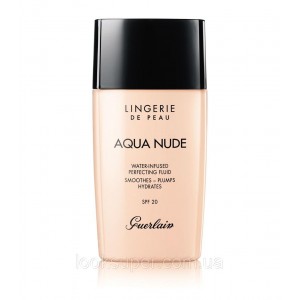 Увлажняющий тональный флюид Guerlain Lingerie de Peau Aqua Nude Foundation  06w Warm