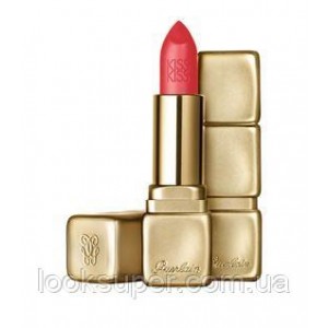 Увлажняющая матовая помада Guerlain Kiss Kiss Matte  M348 Hot Coral