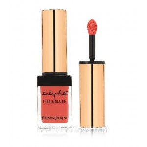 Рум'яна і блиск для губ 2 в 1 Yves Saint Laurent YSL Baby Doll Kiss & Blush 04 Orange Fougueux
