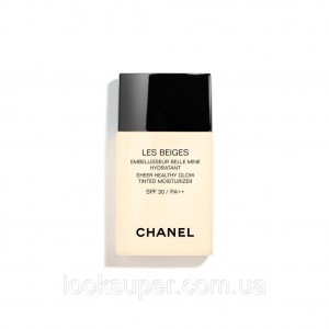 Оттеночный флюид  CHANEL LES BEIGES SHEER HEALTHY GLOW TINTED MOISTURISER SPF 30 / PA++  MEDIUM