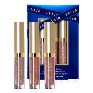 Набор  Stila Kiss The Stars Stay All Day Liquid Lipstick Set (3 x 1.5ml ) Ограниченная серия