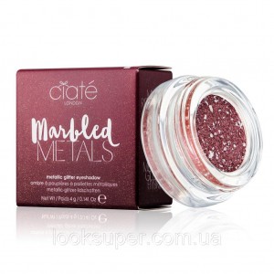 Тени для век с блестками Ciate London METALLIC GLITTER EYESHADOW  Phoenix - red