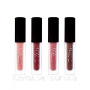 Набор матовых помад Huda Beauty Haze Mini Liquid Matte Kit (4 x 1.9ml )