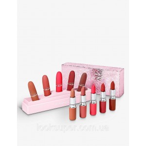 Подарочный набор MAC Frosted Firework Showstopper Powder Kiss lip kit (Ограниченный выпуск)