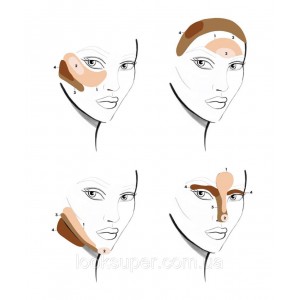 Набор для цветокоррекции лица Anastasia Beverly Hills Pro Series Contour - Light/Medium