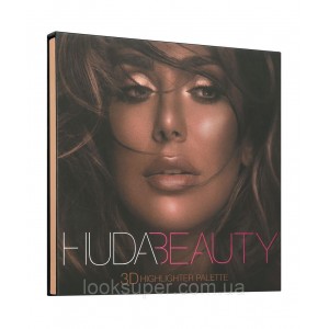 Палетка 3D хайлайтеров Huda Beauty The Bronze Sands Edition