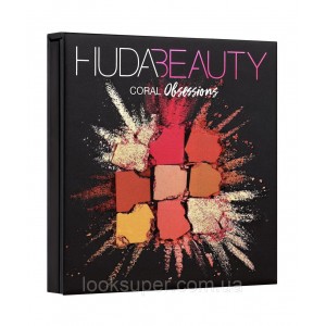 Палетка теней Huda Beauty Coral Obsessions