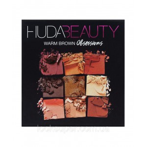 Палетка теней Huda Beauty Warm Brown Obsessions