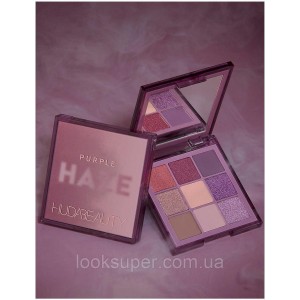 Палетка теней Huda Beauty HAZE Obsessions eyeshadow palette -PURPLE  (10g)