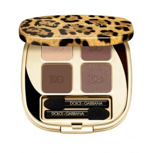 Палетка теней Dolce & Gabbana  Felineyes Eyeshadow Quad - Sweet Cocoa 2