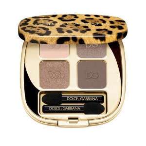 Палетка теней Dolce & Gabbana  Felineyes Eyeshadow Quad - Smoky Taupe 3