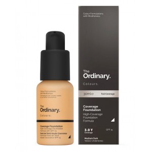 Тональная основа The Ordinary Coverage Foundation - 3.0 Y Medium Dark